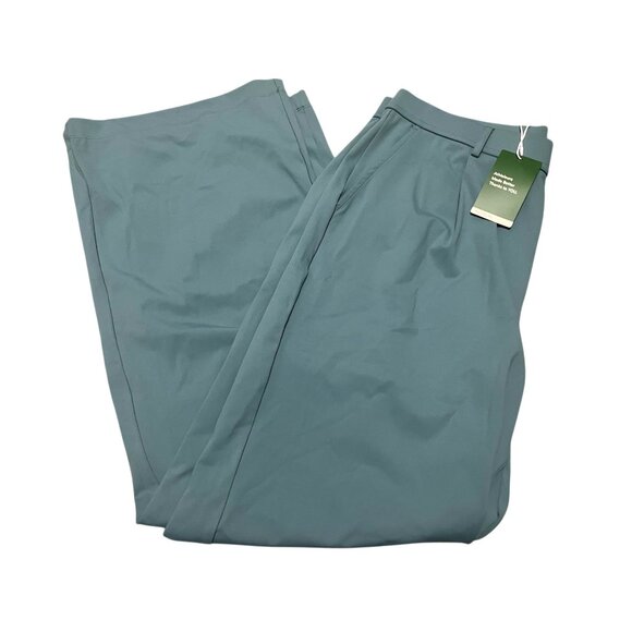 Halara High Waisted Plicated Side Pocket Straight Leg Work Pants Sz XL Tall Wome - Picture 2 of 10